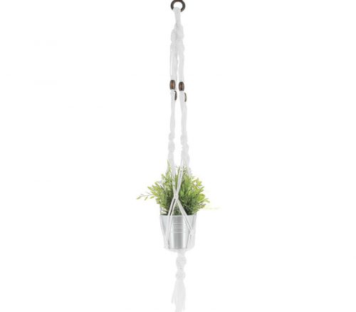 Macrame White Hanging Basket Craft Kit PAK162-2