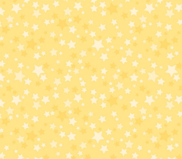 Playtime Flannel Stars in Tonal Yellow