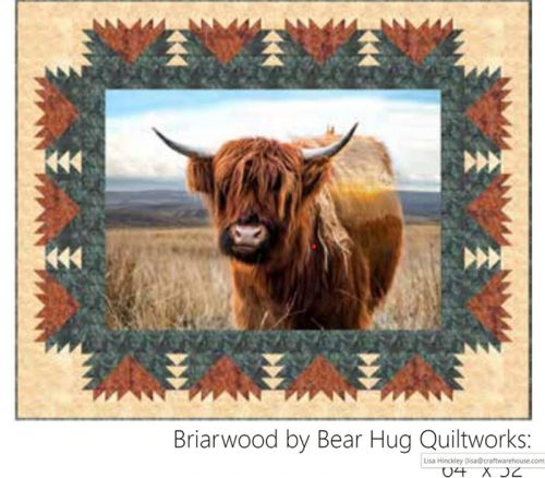 Highland Cow Briarwood Quilt Top Sewing Kit