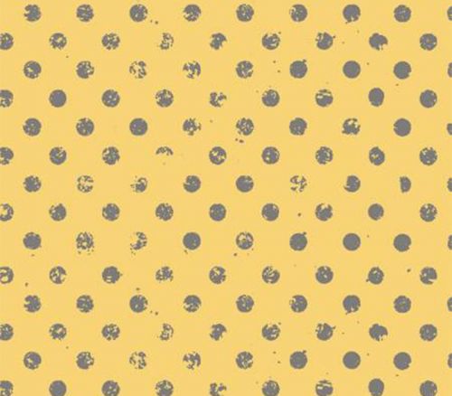 Fabric - Lemonade Grey Dots on Yellow