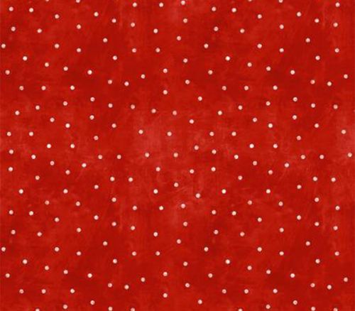 Fabric - Time for Hot Cocoa Dots on Red