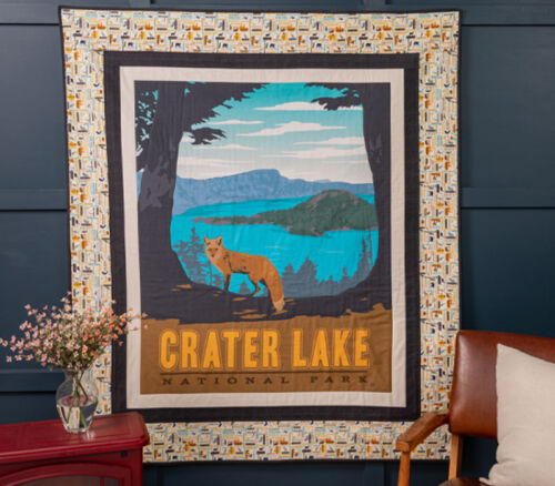 Fabric - Crater Lake National Park Panel Quilt Kit