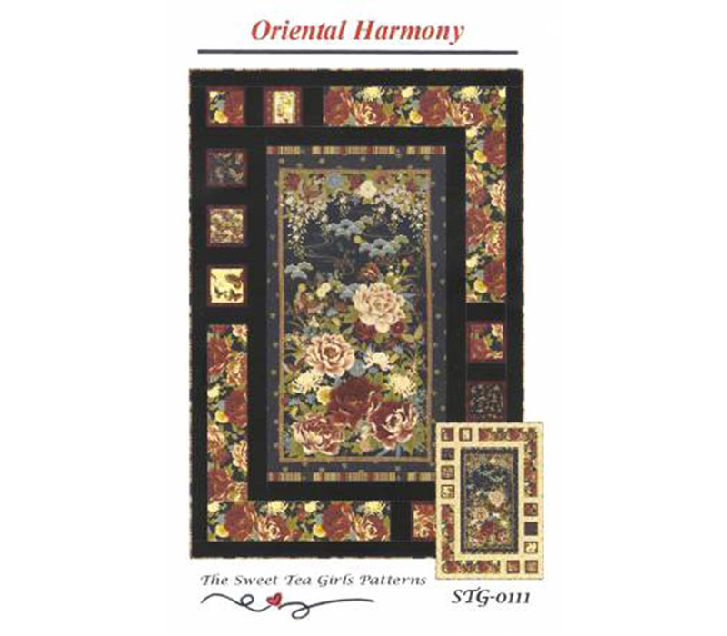 Fabric - Majestic Japanese Oriental Harmony Quilt Kit
