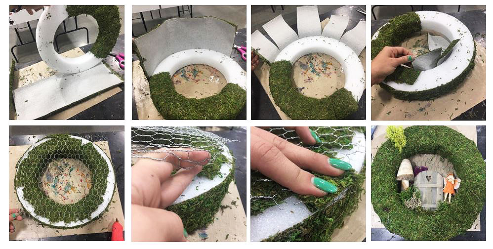 Steps to make Floating Fairy Garden from Craft Warehouse