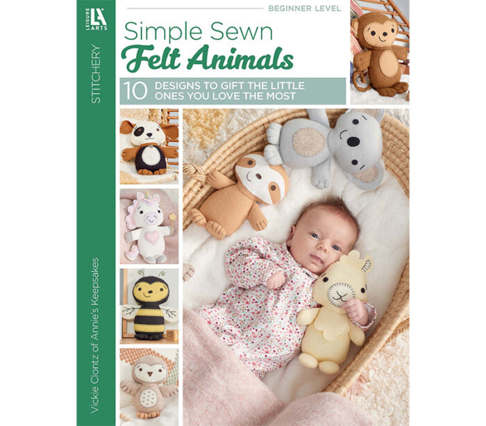 Leisure Arts Simple Sewn Felt Animals Book - 679617