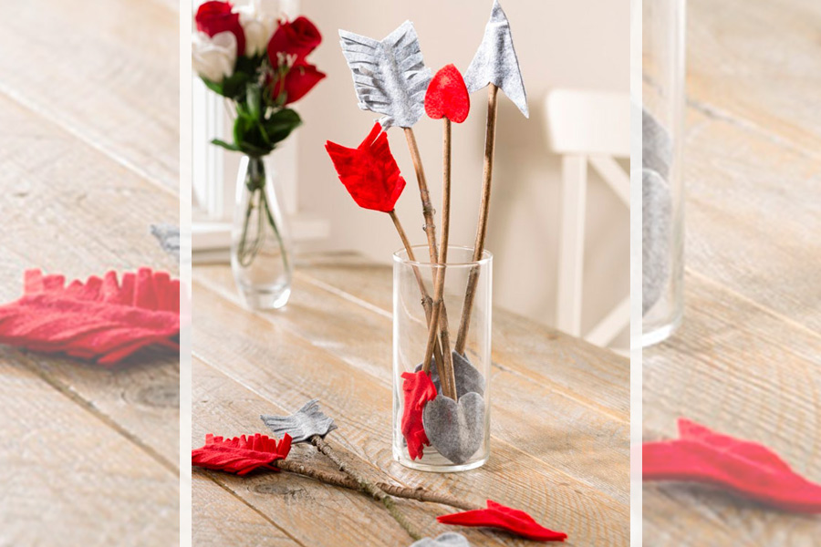 Felt Cupid Arrows for Valentines Day
