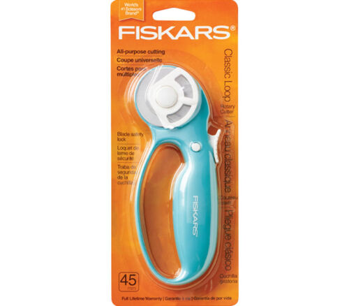 Fiskars® Fashion Comfort Loop Rotary Cutter (45 mm) - 2020 Refresh - Berry
