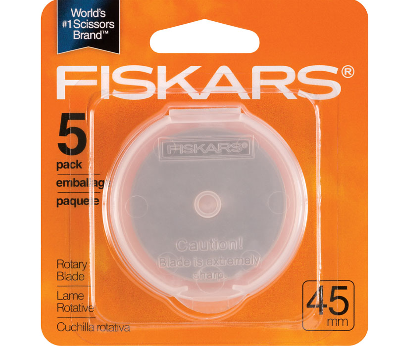 Fiskars® Straight Rotary Blade (45 mm) - 5pk