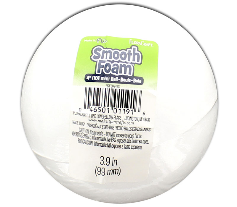 FloraCraft - Smooth Foam Ball 4-inch