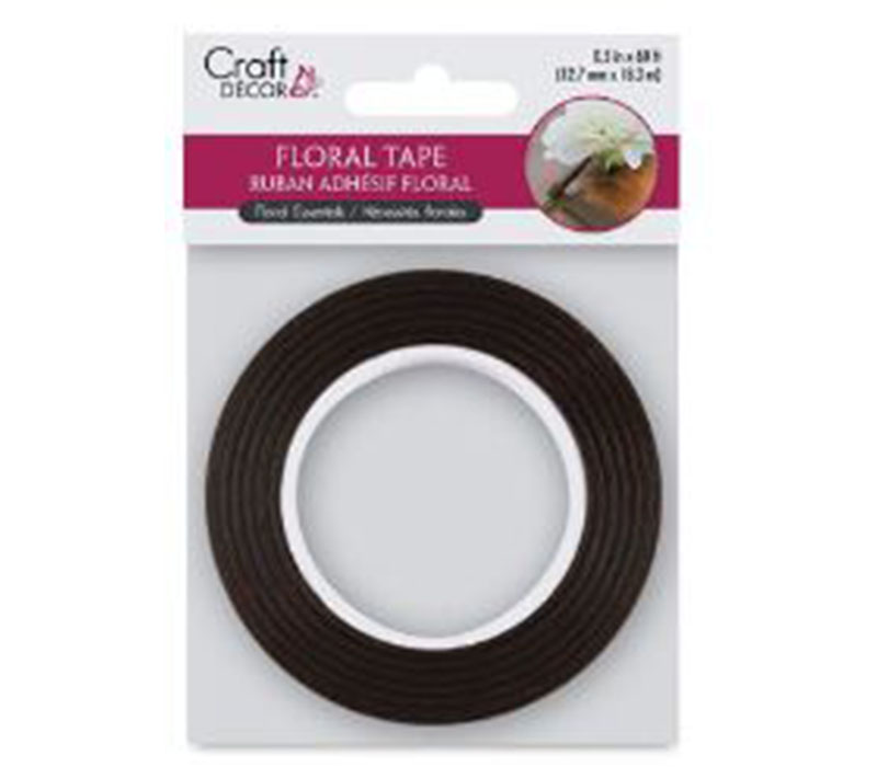 Floral Tape - 1/2-inch x 20-yards - Brown