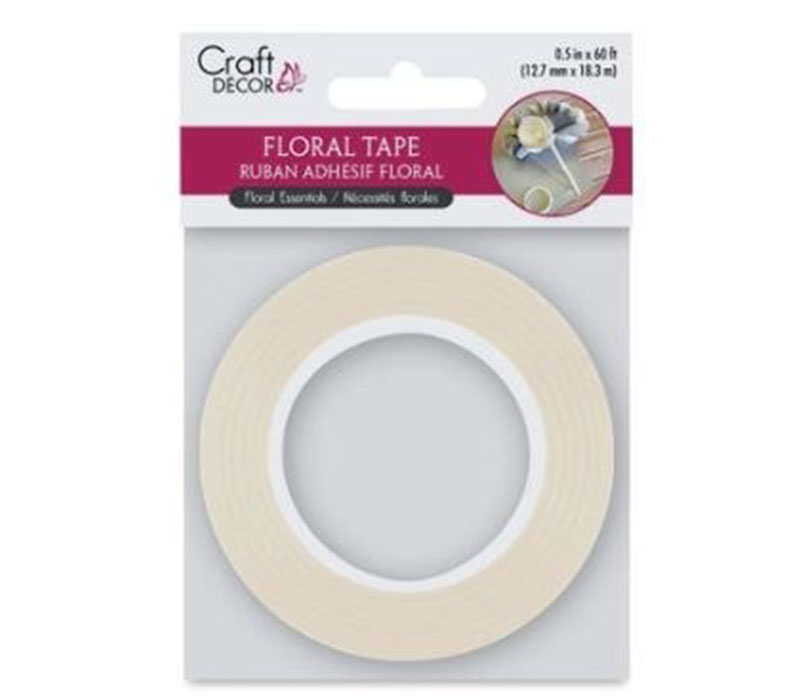 Floral Tape - 1/2-inch x 20-yards - White