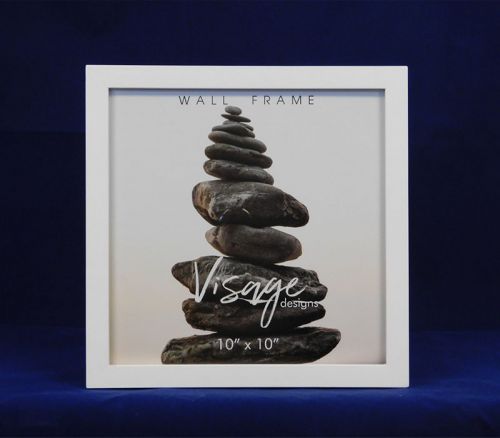 Regal Visage Wall Frame - 10-inch x 10-inch - White