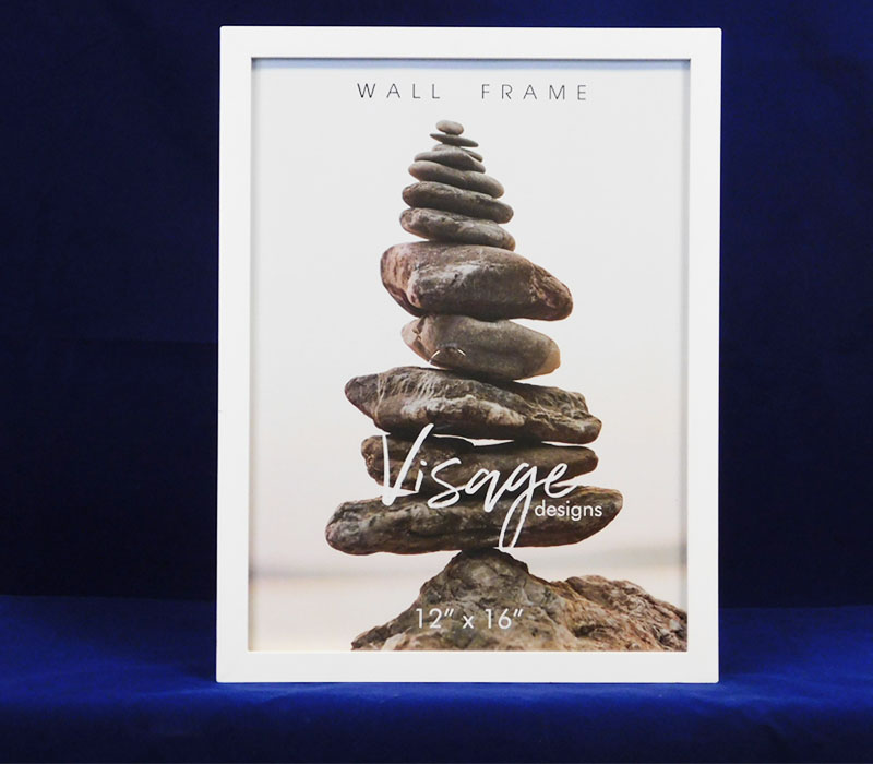 Regal Visage Wall Frame - 12-inch x 16-inch - White