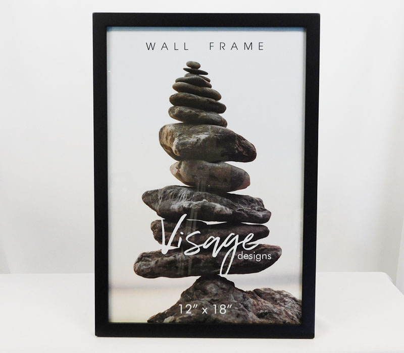 Regal Visage Wall Frame - 12-inch x 18-inch - Black