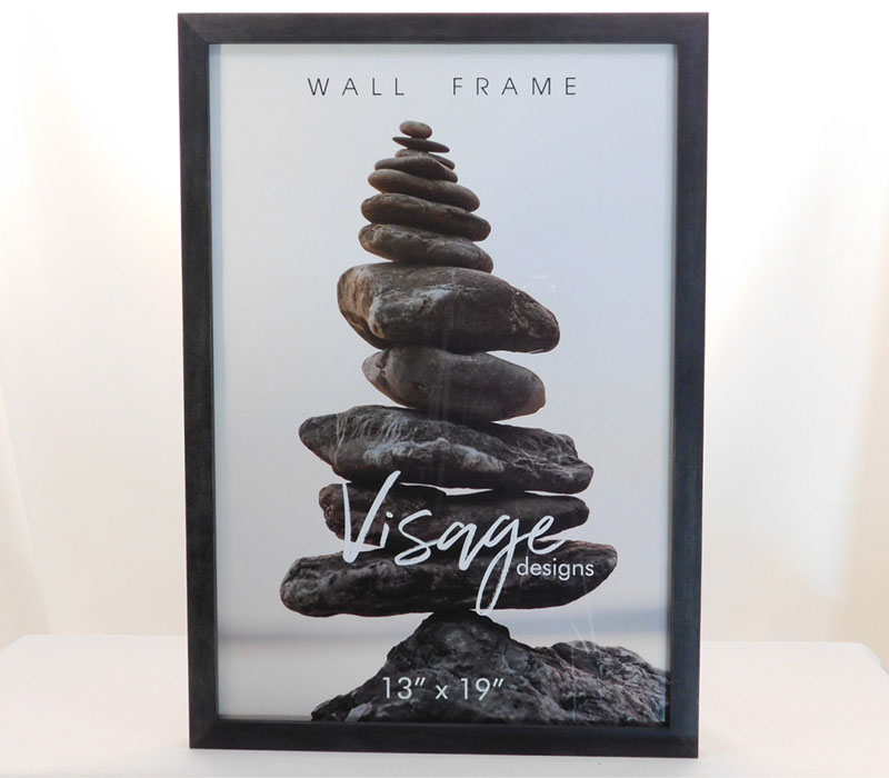 Regal Visage Wall Frame - 13-inch x 19-inch - Black Oak