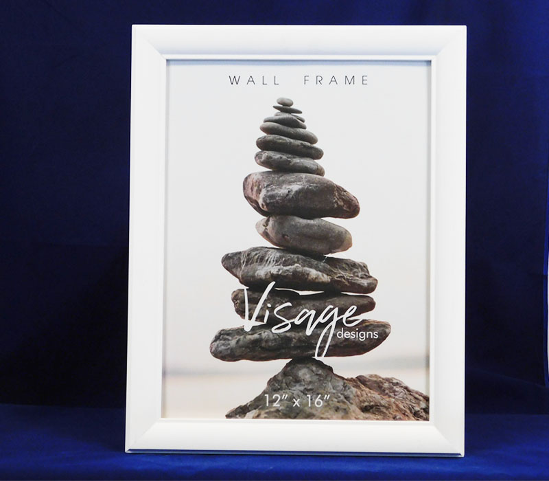 Sienna Visage Wall Frame - 12-inch x 16-inch - White