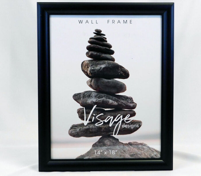 Sienna Visage Wall Frame - 14-inch x 18-inch - Black