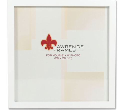 Lawrence Frame - 8-inch x 8-inch - White