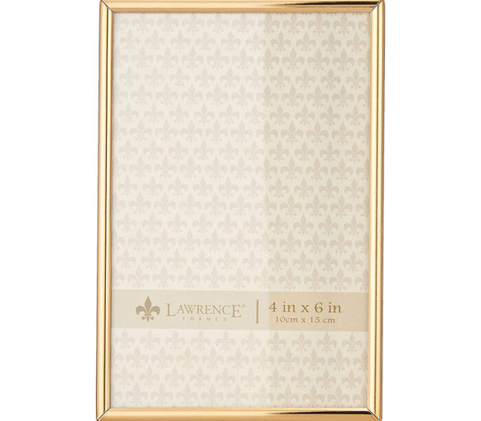 Lawrence Simply Metal Frame - 4-inch x 6-inch - Gold