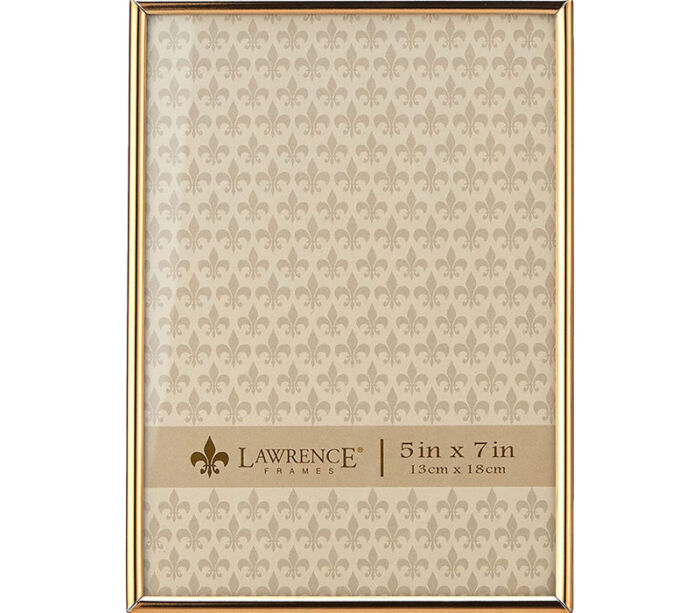 Lawrence Simply Metal Frame - 5-inch x 7-inch - Gold