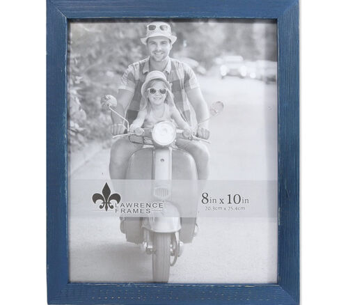 Lawrence Weathered Wood Frame - 8-inch x 10-inch - Charlotte Navy