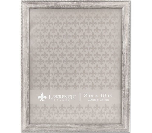 Lawrence Classic Beaded Frame - 8-inch x 10-inch - Silver