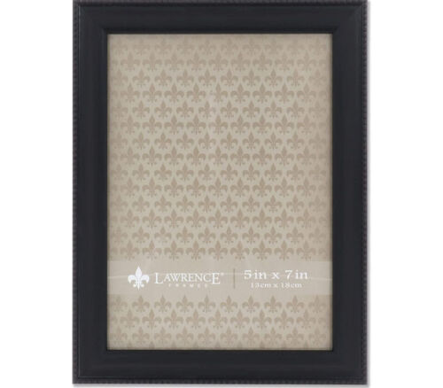 Lawrence Classic Beaded Frame - 5-inch x 7-inch - Black