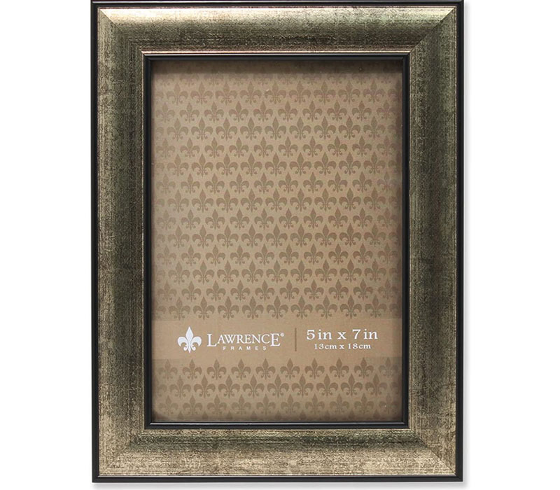 Lawrence Domed Burnished Frame - 5-inch x 7-inch - Champagne