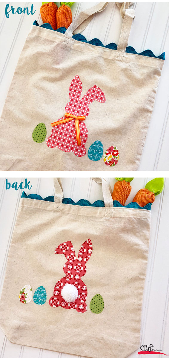 Bunny Tote front and back