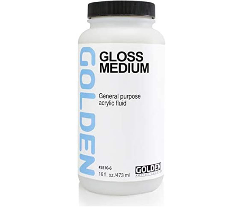 Golden Medium - Gloss Medium Polymer - 16-ounce Jar