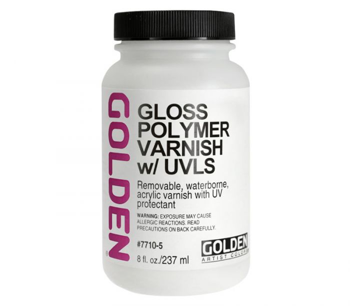Golden Medium - Gloss Polymer Varnish UVLS - 8-ounce Jar