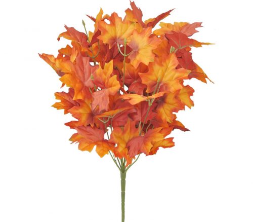 Maple Leaves Bush - 11 Stems - 16-inch