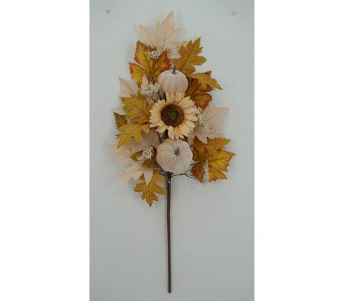 Maple Leaves and Sunflower/Pumpkin Spray - 30-inch