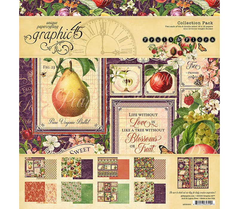 Collection Pack 12-inch x 12-inch - Fruit and Floral