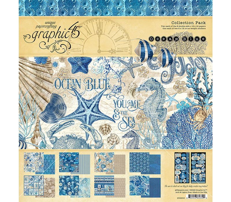 Collection Pack 12-inch x 12-inch - Ocean Blue