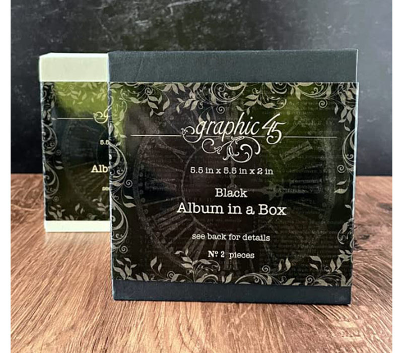 Graphic 45 Album in a Box - Black