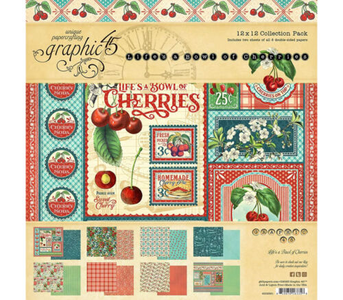 Graphic 45 Collection Pack - 12-inch x 12-inch - Lifes a Bowl of Cherries