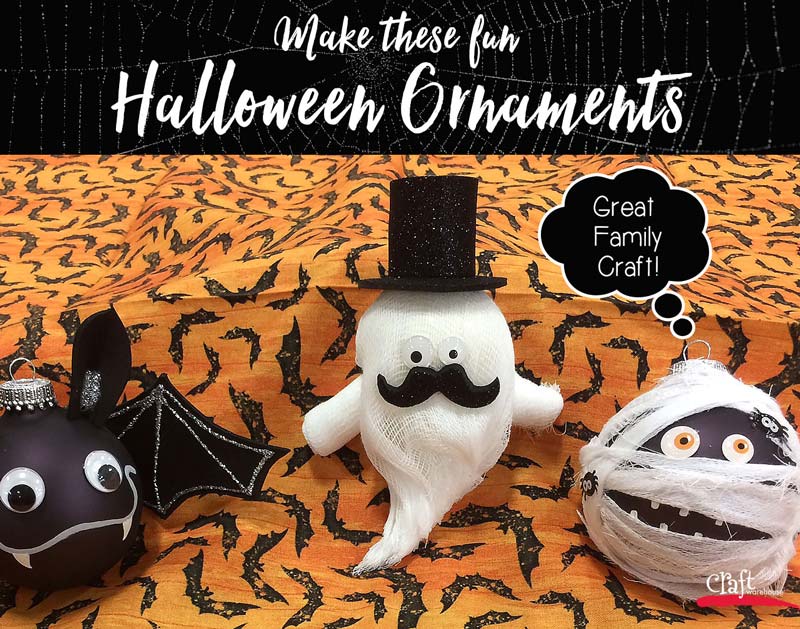 Make these Halloween Ornaments from Craft Warehouse