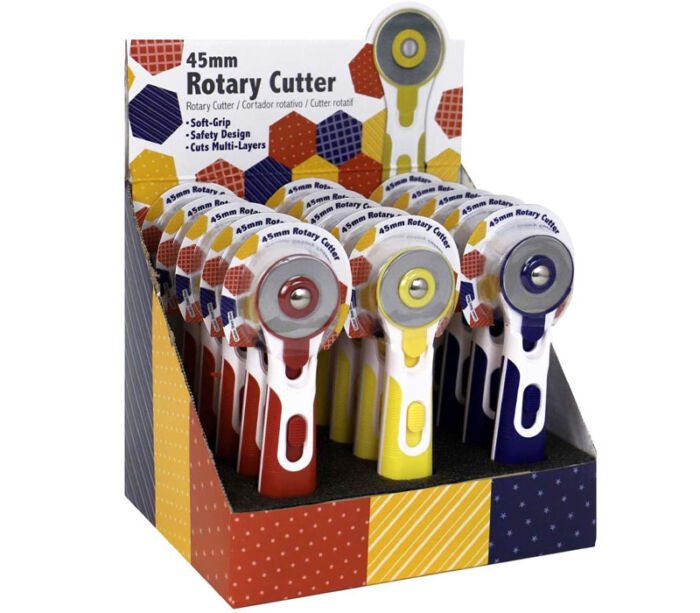 Tacony Sew Tasty Rotary Cutter - 45mm - 1 Piece - Color Shipped is Randomly Picked