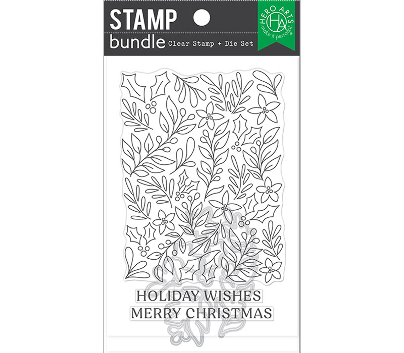 Hero Arts Stamp and Die Bundle - Christmas Foliage