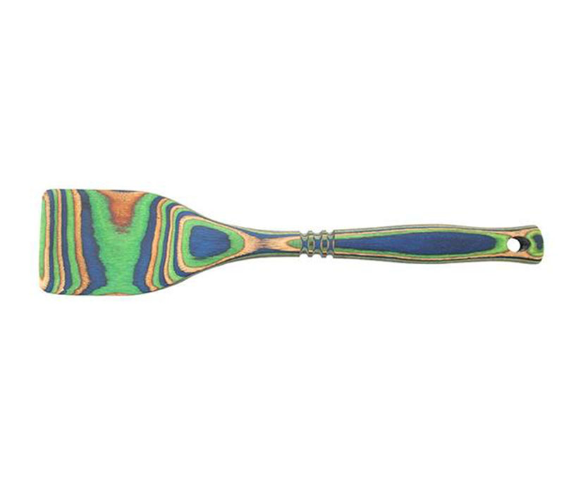 Island Bamboo Pakkawood  Spatula - Peacock