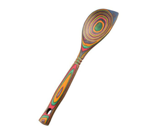 Island Bamboo Pakkawood Corner Spoon - Rainbow