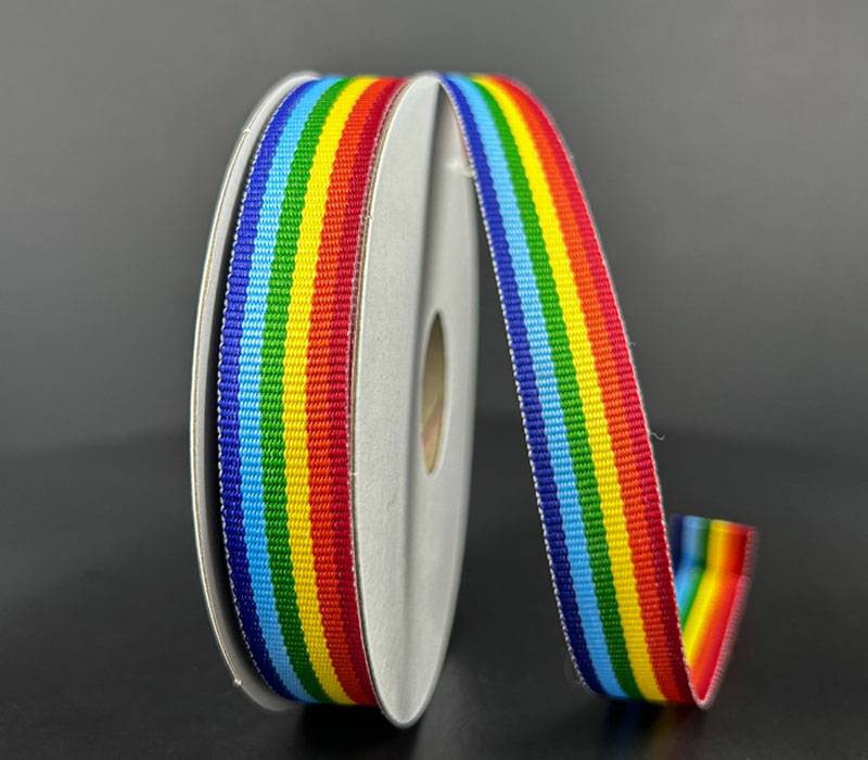 Rainbow Grosgrain Ribbon