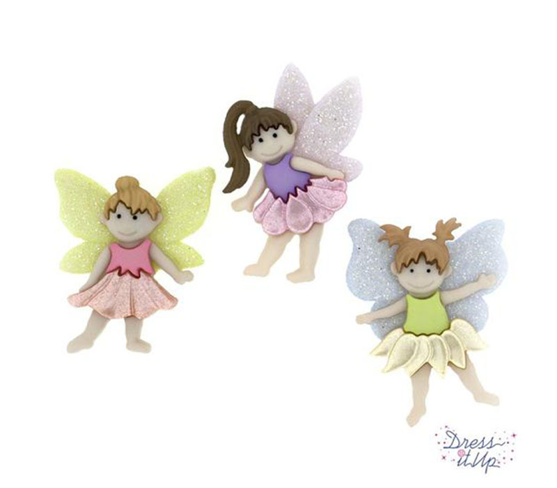 Dress It Up Button - Flower Fairies