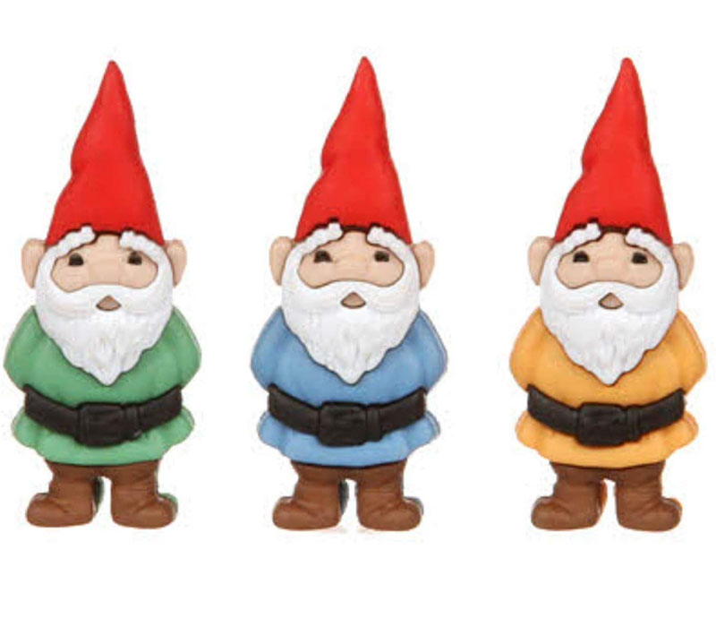 Dress It Up Button - Garden Gnomes