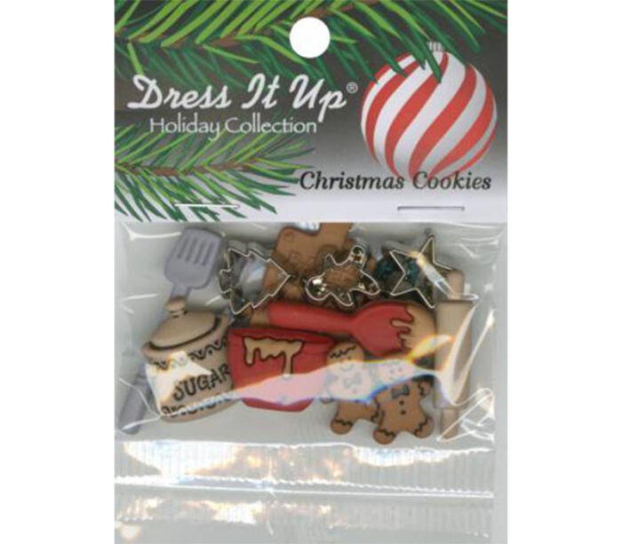 Dress It Up Buttons - Christmas Cookies