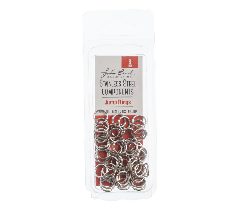 Stainless Steel Jump Ring 8mm 100 Piece