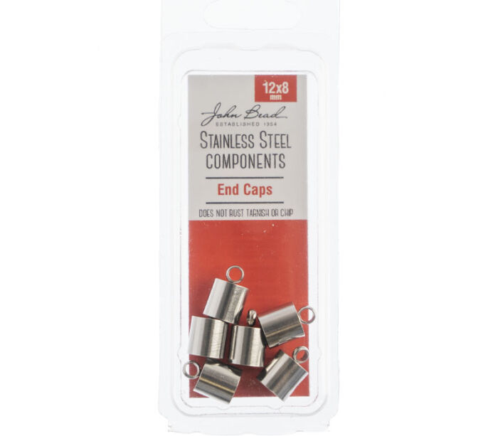 Stainless Steel End Cap 12-inch x 8mm 6 Piece