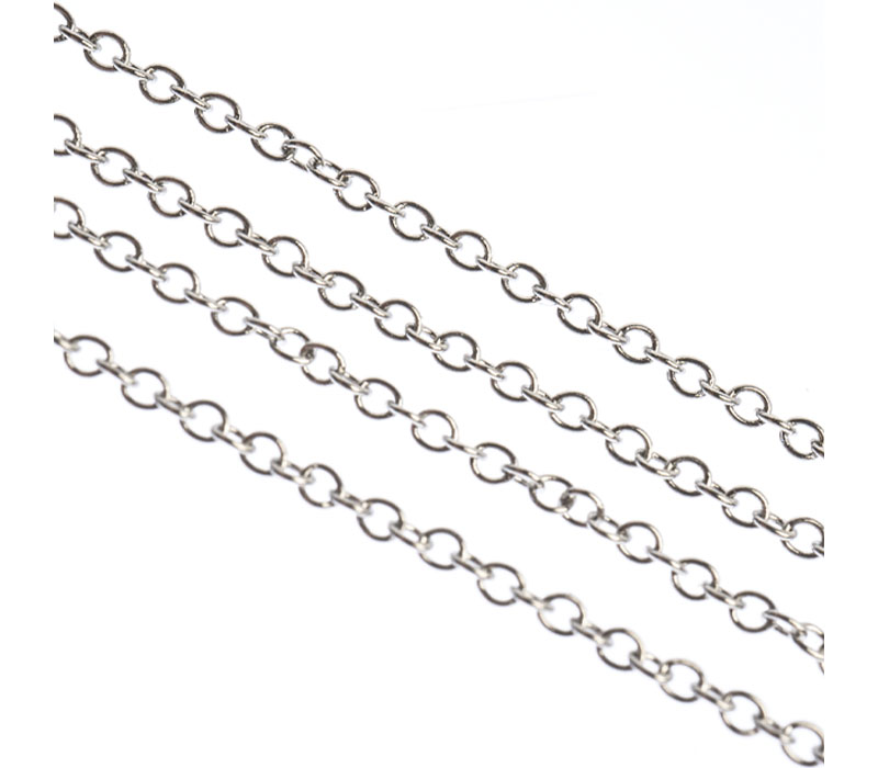 Stainless Steel Rolo Chain 1m With 1.5mm x 1.2 mm Links