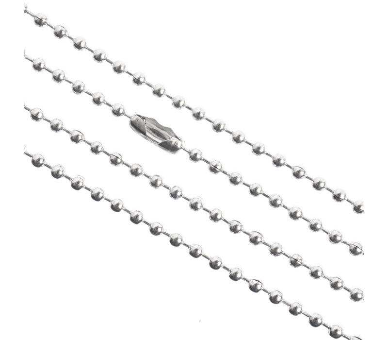 Stainless Steel Ball Chain 1m 2.4mm With Connector